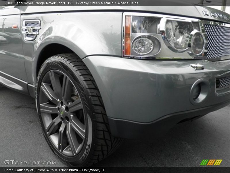 Giverny Green Metallic / Alpaca Beige 2006 Land Rover Range Rover Sport HSE