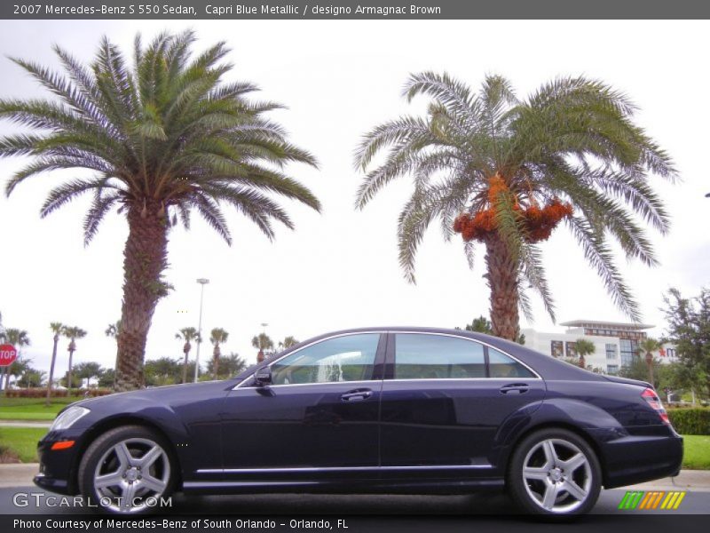  2007 S 550 Sedan Capri Blue Metallic