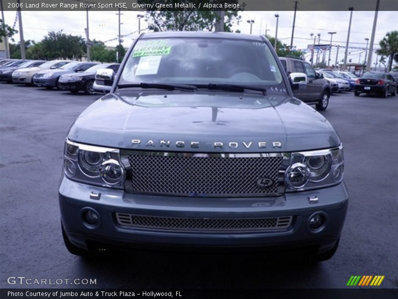 Giverny Green Metallic / Alpaca Beige 2006 Land Rover Range Rover Sport HSE