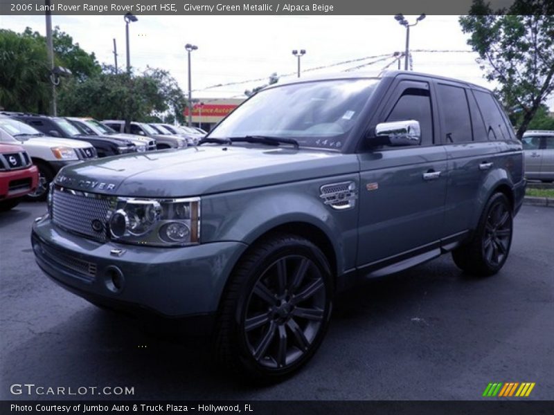 Giverny Green Metallic / Alpaca Beige 2006 Land Rover Range Rover Sport HSE