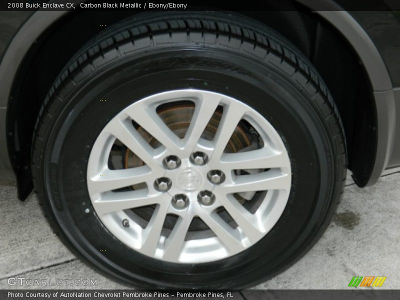 Carbon Black Metallic / Ebony/Ebony 2008 Buick Enclave CX