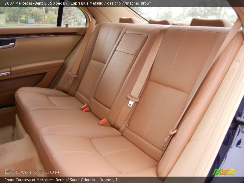 Rear Seat of 2007 S 550 Sedan