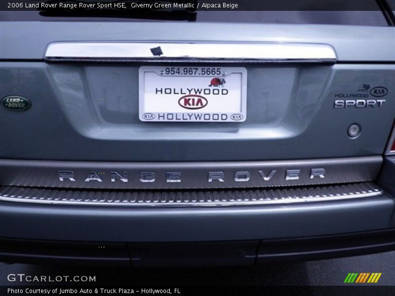 Giverny Green Metallic / Alpaca Beige 2006 Land Rover Range Rover Sport HSE