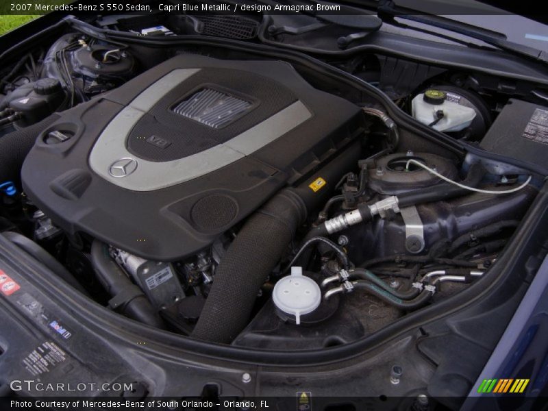  2007 S 550 Sedan Engine - 5.5 Liter DOHC 32-Valve V8