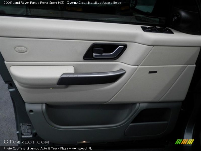 Giverny Green Metallic / Alpaca Beige 2006 Land Rover Range Rover Sport HSE