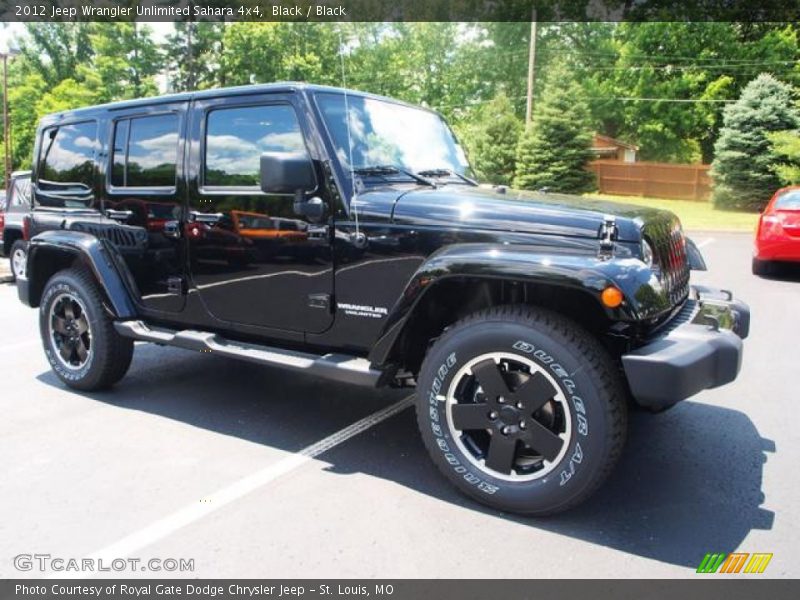Black / Black 2012 Jeep Wrangler Unlimited Sahara 4x4