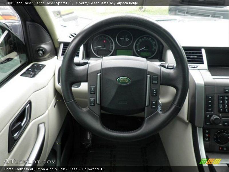 Giverny Green Metallic / Alpaca Beige 2006 Land Rover Range Rover Sport HSE