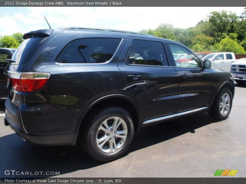 Maximum Steel Metallic / Black 2012 Dodge Durango Crew AWD