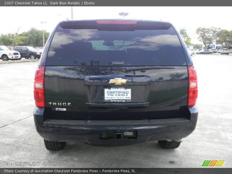 Dark Blue Metallic / Ebony 2007 Chevrolet Tahoe LS