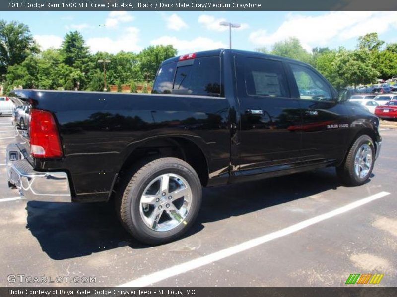 Black / Dark Slate Gray/Medium Graystone 2012 Dodge Ram 1500 SLT Crew Cab 4x4