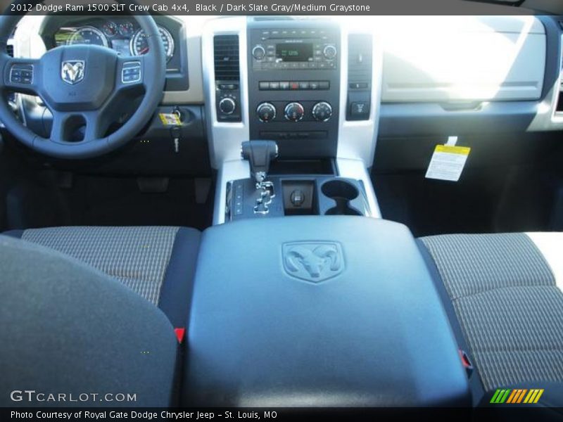 Black / Dark Slate Gray/Medium Graystone 2012 Dodge Ram 1500 SLT Crew Cab 4x4