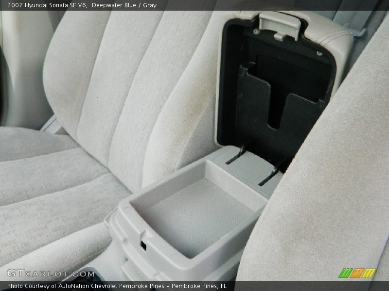 Deepwater Blue / Gray 2007 Hyundai Sonata SE V6