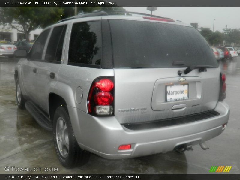 Silverstone Metallic / Light Gray 2007 Chevrolet TrailBlazer LS
