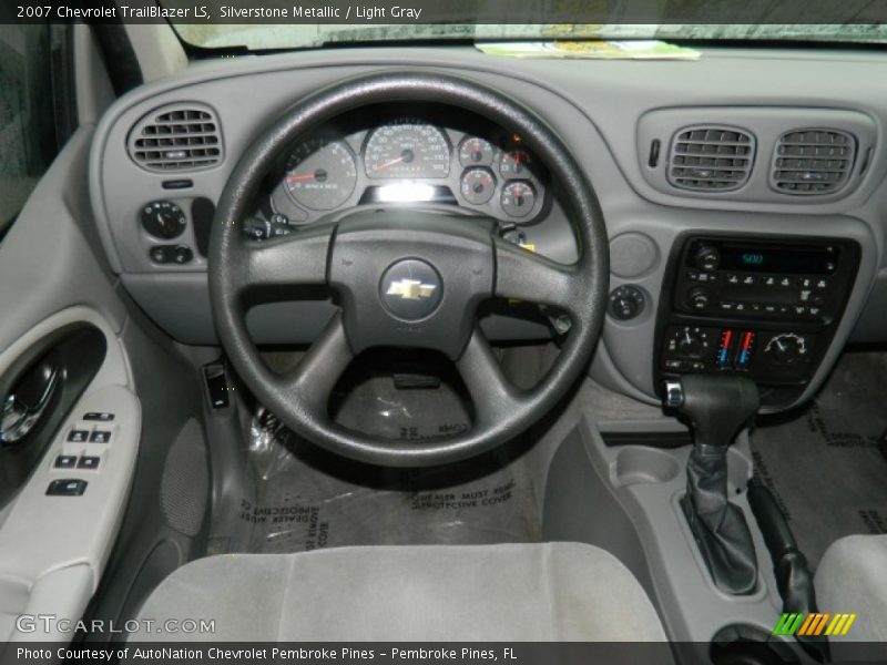 Silverstone Metallic / Light Gray 2007 Chevrolet TrailBlazer LS
