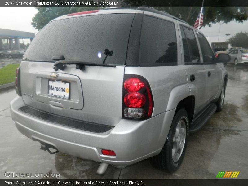 Silverstone Metallic / Light Gray 2007 Chevrolet TrailBlazer LS