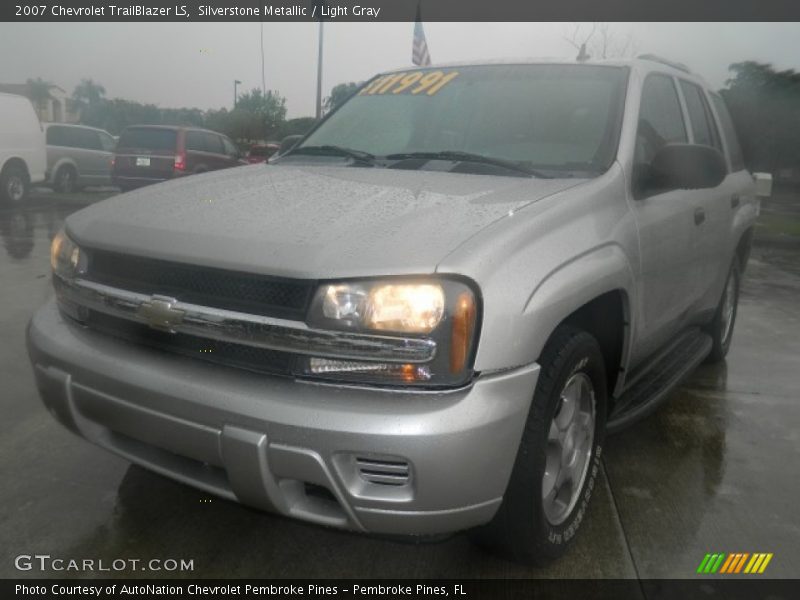Silverstone Metallic / Light Gray 2007 Chevrolet TrailBlazer LS