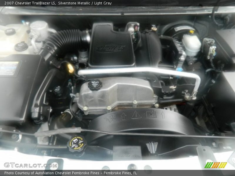 Silverstone Metallic / Light Gray 2007 Chevrolet TrailBlazer LS