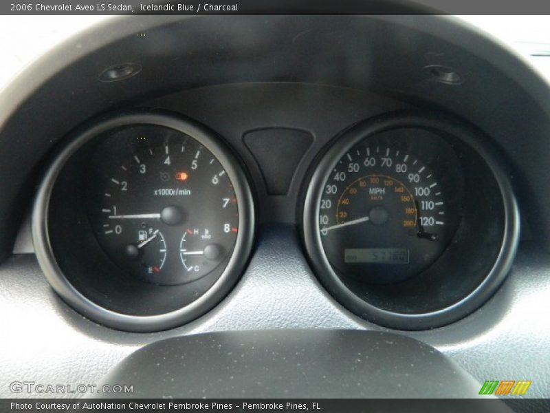 Icelandic Blue / Charcoal 2006 Chevrolet Aveo LS Sedan