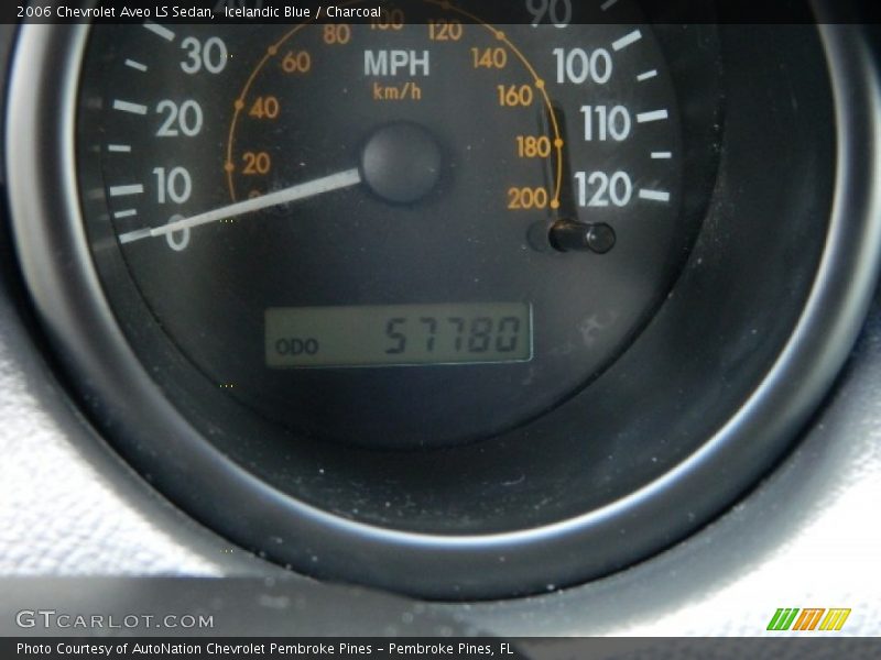 Icelandic Blue / Charcoal 2006 Chevrolet Aveo LS Sedan