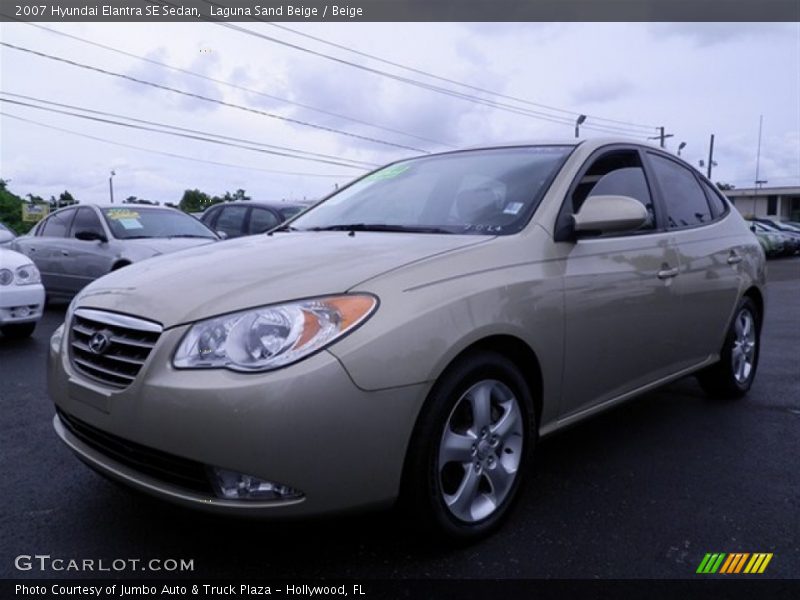 Laguna Sand Beige / Beige 2007 Hyundai Elantra SE Sedan