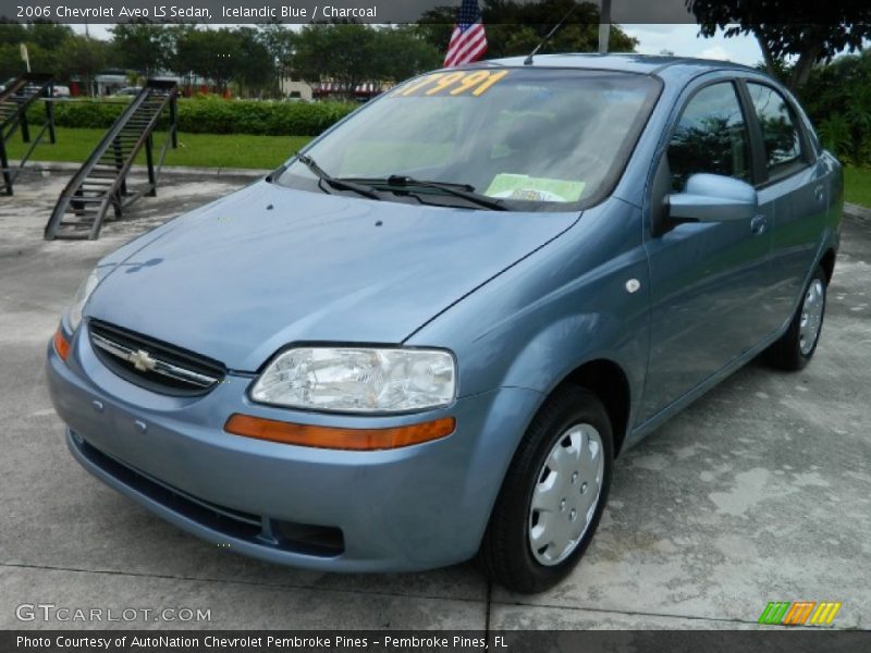 Icelandic Blue / Charcoal 2006 Chevrolet Aveo LS Sedan