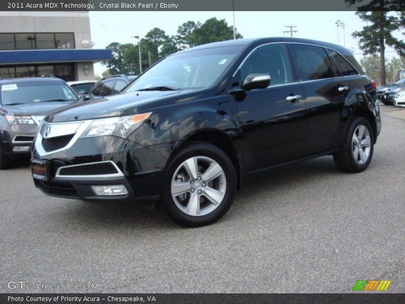Crystal Black Pearl / Ebony 2011 Acura MDX Technology