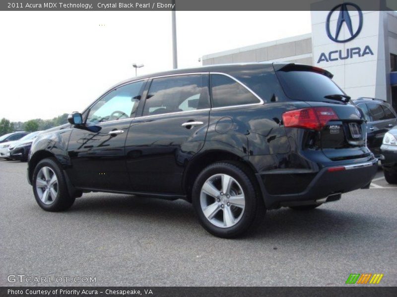 Crystal Black Pearl / Ebony 2011 Acura MDX Technology