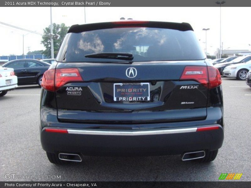 Crystal Black Pearl / Ebony 2011 Acura MDX Technology
