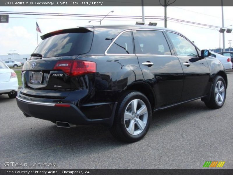 Crystal Black Pearl / Ebony 2011 Acura MDX Technology