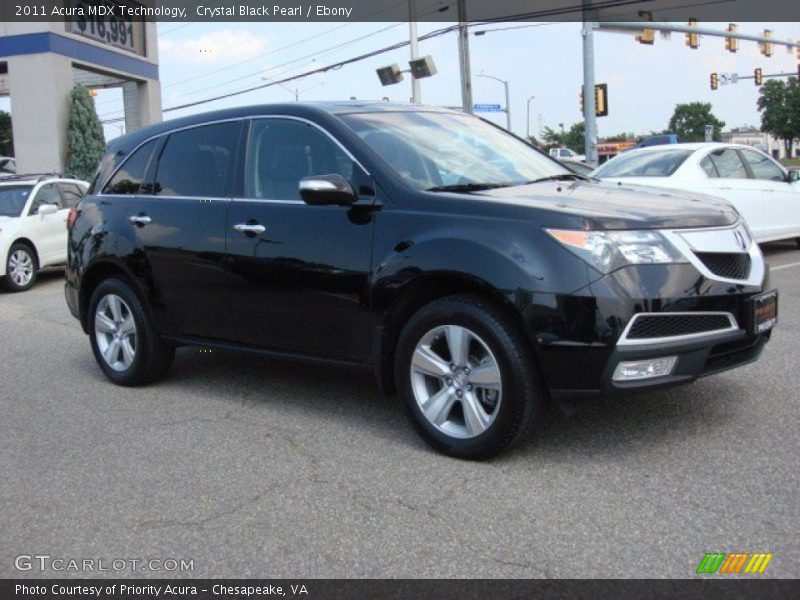Crystal Black Pearl / Ebony 2011 Acura MDX Technology