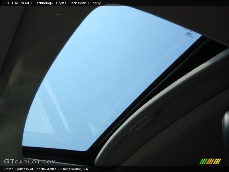 Crystal Black Pearl / Ebony 2011 Acura MDX Technology