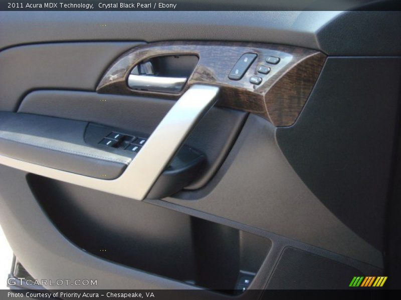 Crystal Black Pearl / Ebony 2011 Acura MDX Technology