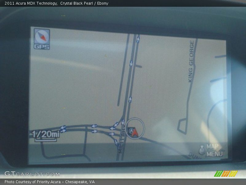 Crystal Black Pearl / Ebony 2011 Acura MDX Technology