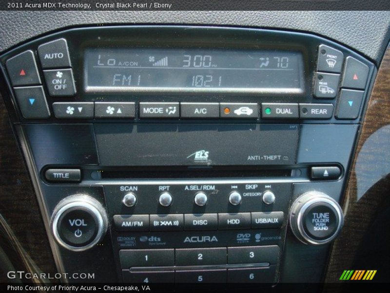 Crystal Black Pearl / Ebony 2011 Acura MDX Technology