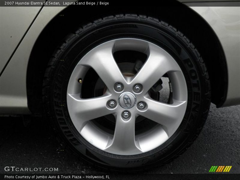 Laguna Sand Beige / Beige 2007 Hyundai Elantra SE Sedan