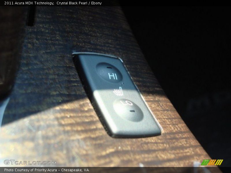 Crystal Black Pearl / Ebony 2011 Acura MDX Technology