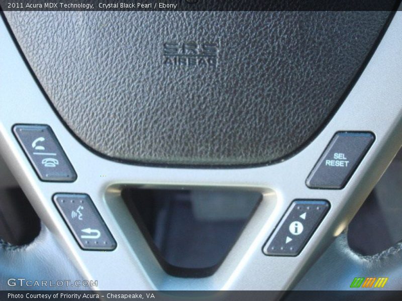 Crystal Black Pearl / Ebony 2011 Acura MDX Technology