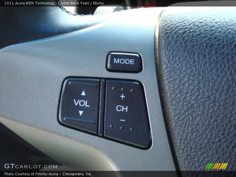 Crystal Black Pearl / Ebony 2011 Acura MDX Technology