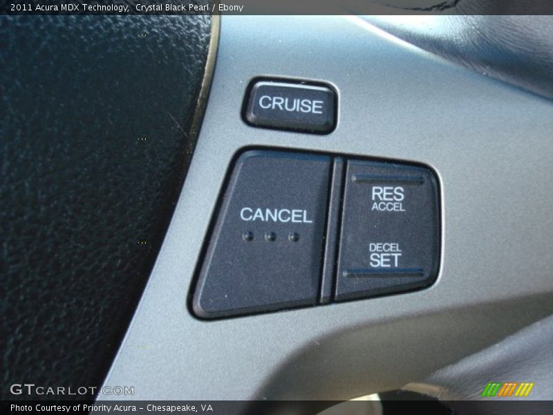 Crystal Black Pearl / Ebony 2011 Acura MDX Technology