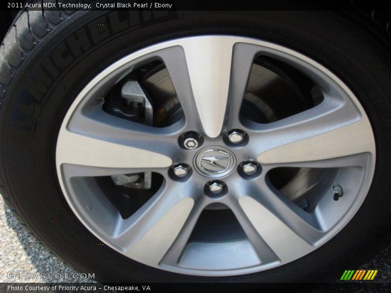 Crystal Black Pearl / Ebony 2011 Acura MDX Technology