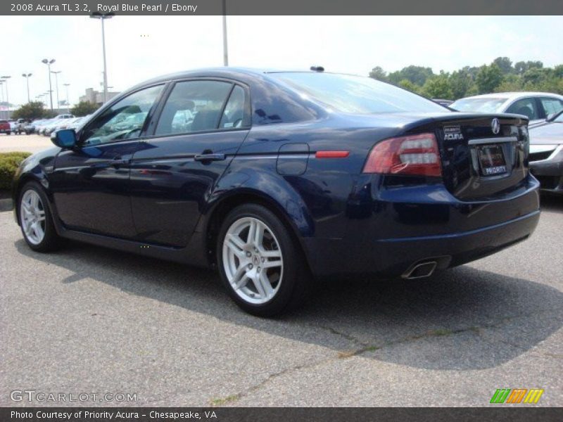 Royal Blue Pearl / Ebony 2008 Acura TL 3.2