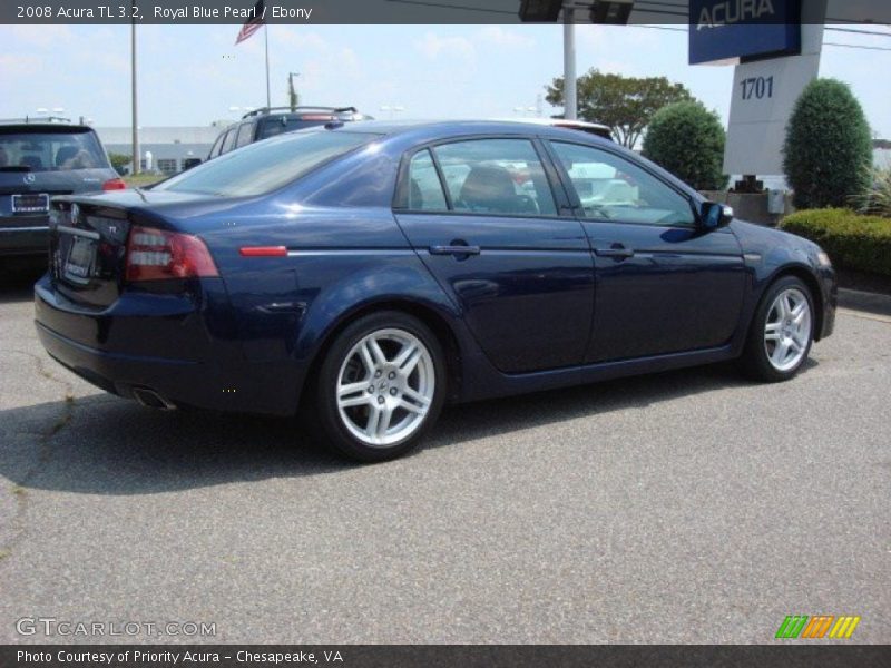 Royal Blue Pearl / Ebony 2008 Acura TL 3.2