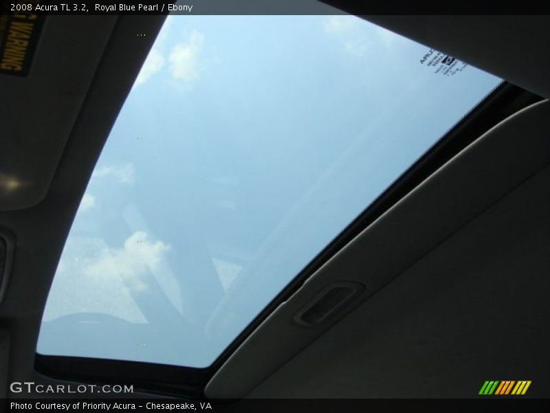 Royal Blue Pearl / Ebony 2008 Acura TL 3.2