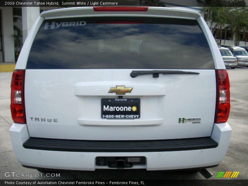 Summit White / Light Cashmere 2009 Chevrolet Tahoe Hybrid