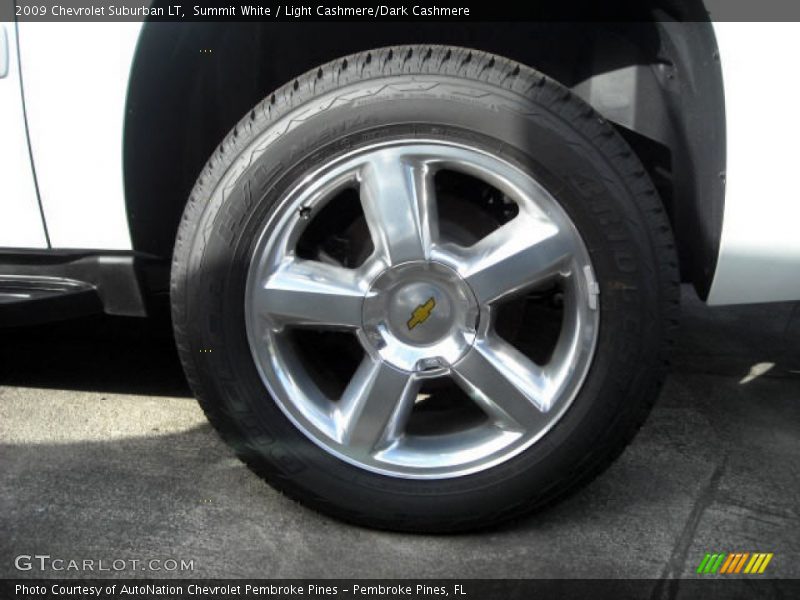Summit White / Light Cashmere/Dark Cashmere 2009 Chevrolet Suburban LT