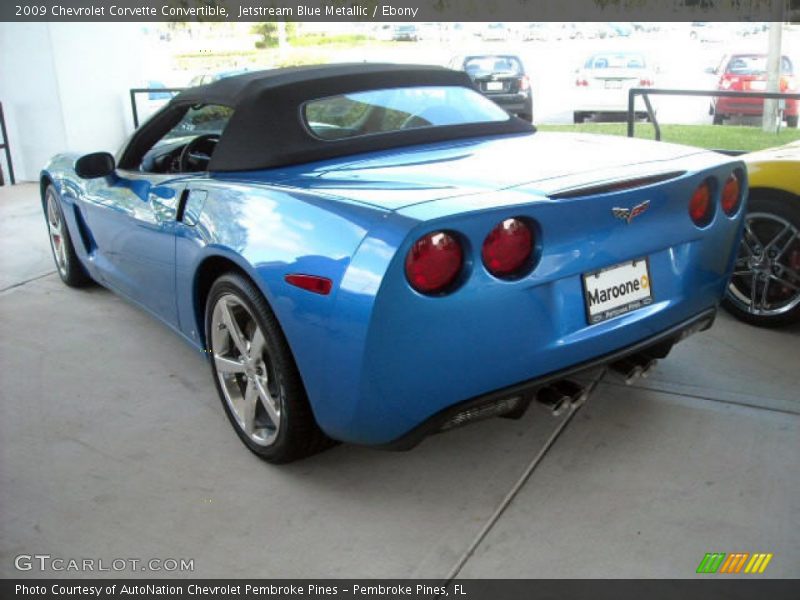 Jetstream Blue Metallic / Ebony 2009 Chevrolet Corvette Convertible