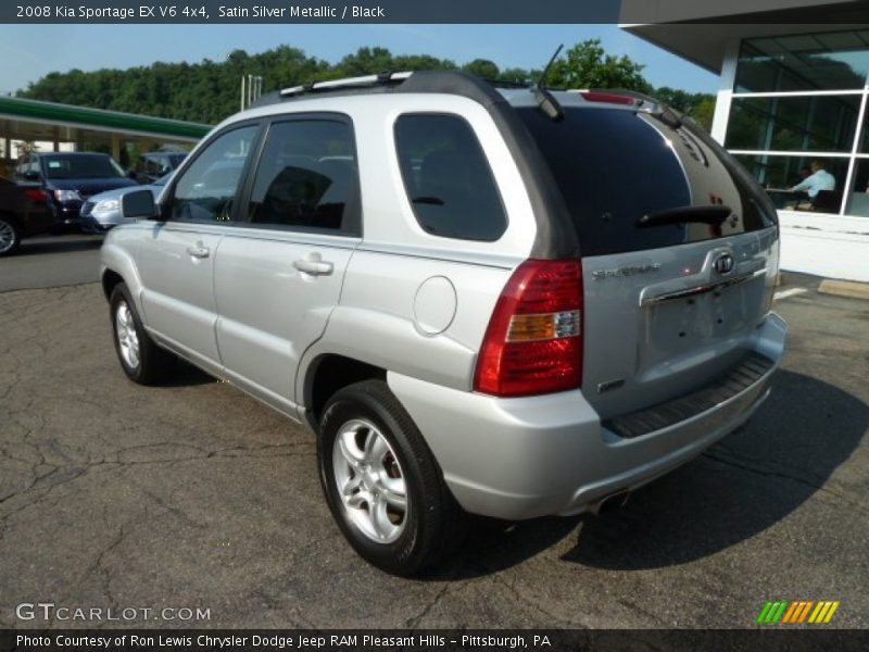 Satin Silver Metallic / Black 2008 Kia Sportage EX V6 4x4