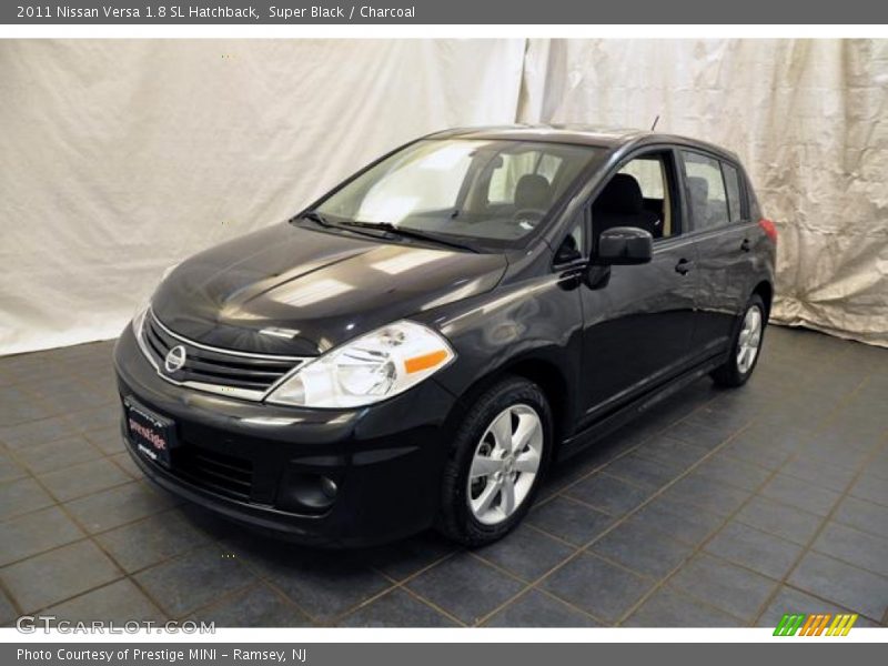 Super Black / Charcoal 2011 Nissan Versa 1.8 SL Hatchback