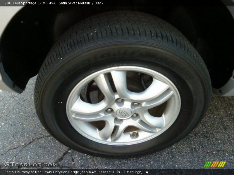 Satin Silver Metallic / Black 2008 Kia Sportage EX V6 4x4
