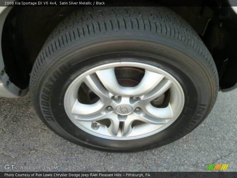 Satin Silver Metallic / Black 2008 Kia Sportage EX V6 4x4